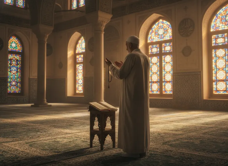 Islamic study and prayer rug clarity